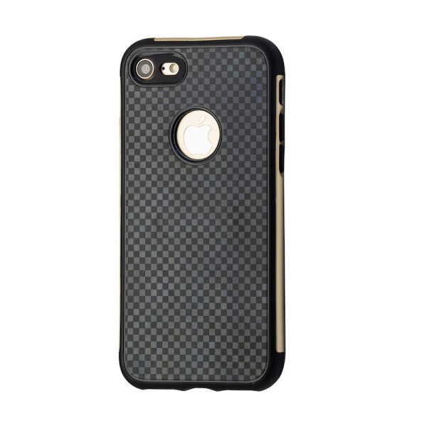 

Чехол-накладка DK силикон с пластик бортом Луи Вюиттон для Apple iPhone 7 / 8 (gold)