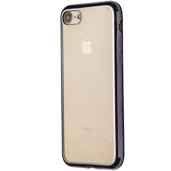 

Чехол-накладка DK силикон с хром бортом для Apple iPhone 7 / 8 (grey)