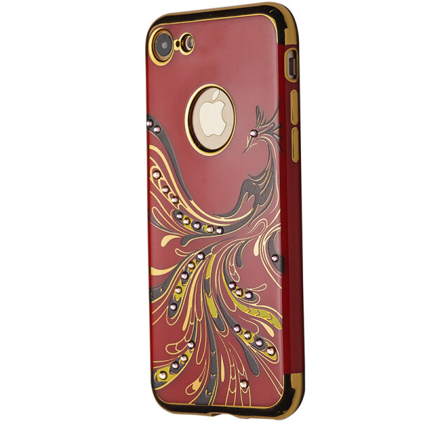 

Чехол-накладка DK силикон Феникс с камнями для Apple iPhone 7 / 8 (red)
