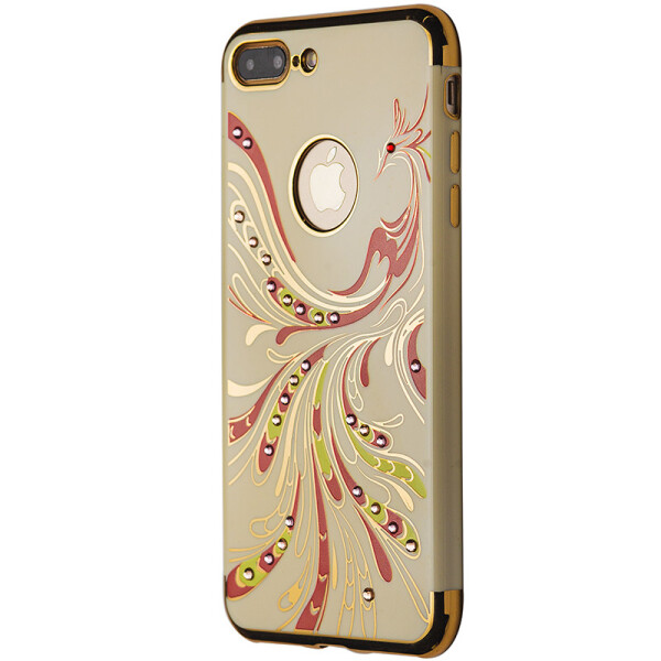 

Чехол-накладка DK силикон Феникс с камнями для Apple iPhone 7 / 8 Plus (cream)