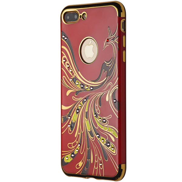 

Чехол-накладка DK силикон Феникс с камнями для Apple iPhone 7 / 8 Plus (red)