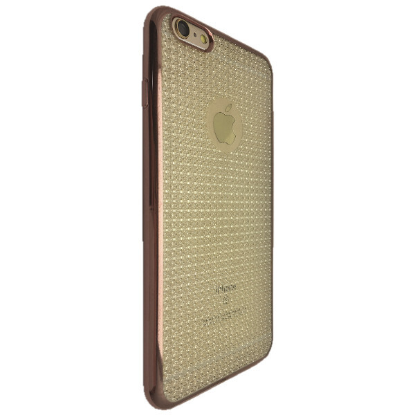 

Чехол-накладка DK силикон хром борта Stereo для Apple iPhone 6 / 6S Plus (rose gold)