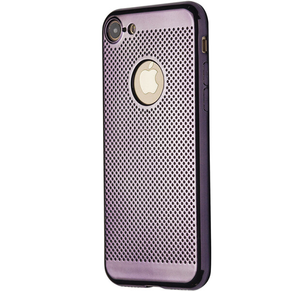 

Чехол-накладка DK силикон хром Перфорация для Apple iPhone 7 / 8 (grey)