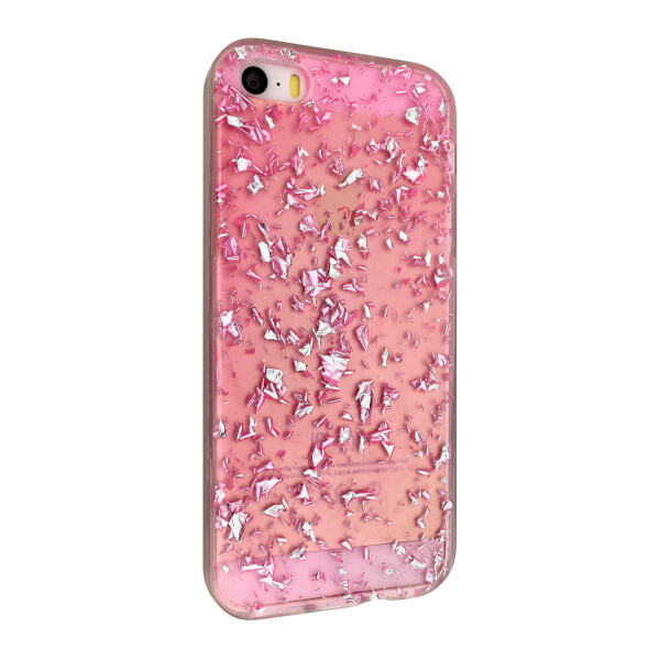 

Чехол-накладка DK-Case Shalakur силикон для Apple iPhone 5/5S (silver/pink)