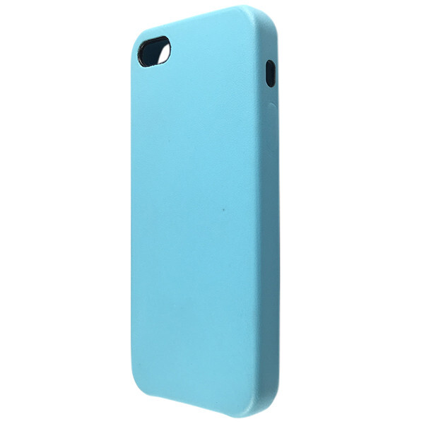 

Чехол-накладка DK-Case кожа для Apple iPhone 5 / 5S (light blue)