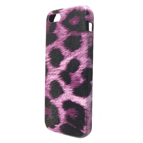 

Чехол-накладка DK-Case кожа леопард для Apple iPhone 5 / 5S (violet)