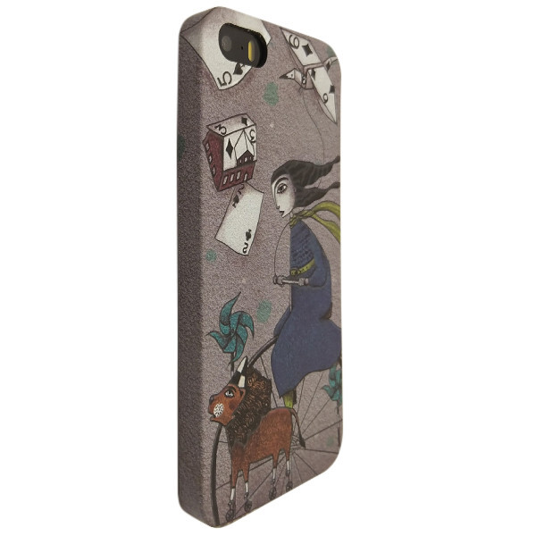 

Чехол-накладка DK-Case пластик Alice luminescent для Apple iPhone 5/5S (на колёсах)