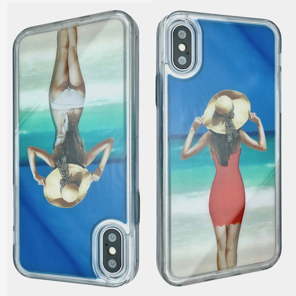 

Чехол-накладка DK-Case пластик с силикон бортом Аквариум Girl in Swimsuit для Apple iPhone XS Max (red)