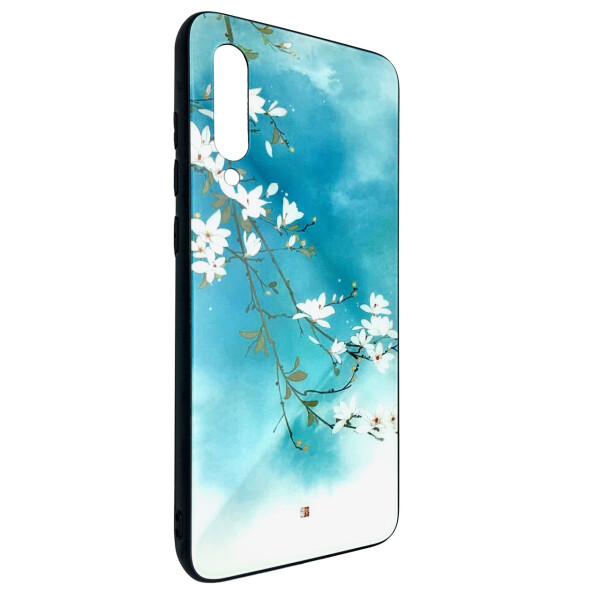 

Чехол-накладка DK-Case силикон Glass Case Sakura для Xiaomi Mi 9 (blue)