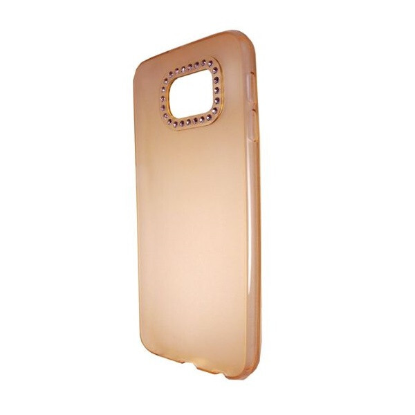 

Чехол-накладка DK-Case силикон matt c камнями для Samsung S6 (gold)