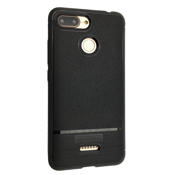 

Чехол-накладка DK-Case силикон South Leather Rugged для Xiaomi Redmi 6 (black)