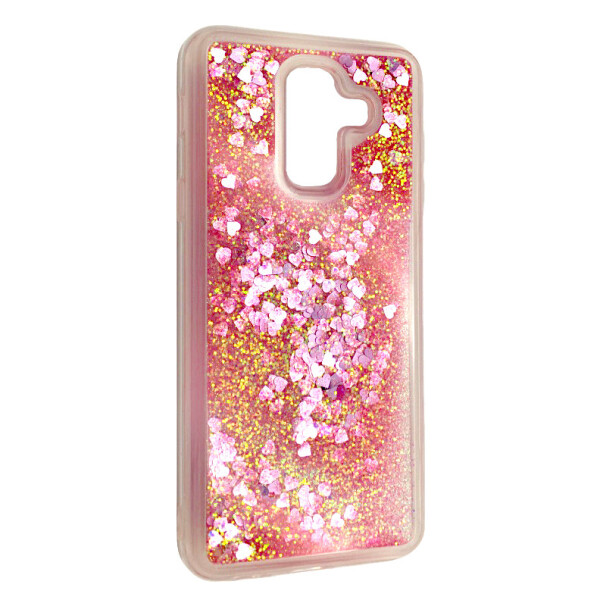 

Чехол-накладка DK-Case силикон Аквариум Сердечки для Samsung A6 Plus (2018) (pink light)