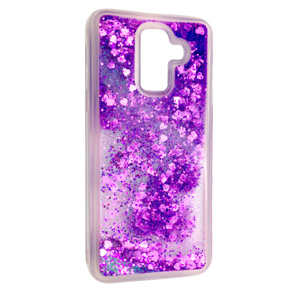 

Чехол-накладка DK-Case силикон Аквариум Сердечки для Samsung A6 Plus (2018) (violet)
