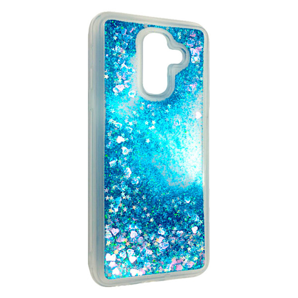 

Чехол-накладка DK-Case силикон Аквариум Сердечки для Samsung A8 (blue)
