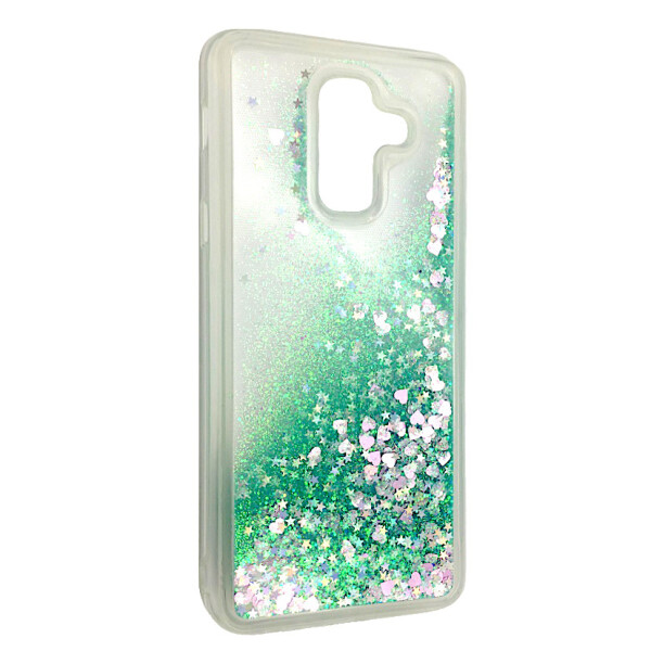 

Чехол-накладка DK-Case силикон Аквариум Сердечки для Samsung J8 (2018) (green)