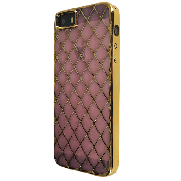 

Чехол-накладка DK-Case силикон диван золото инны для Apple iPhone 5/5S (gold/pink)