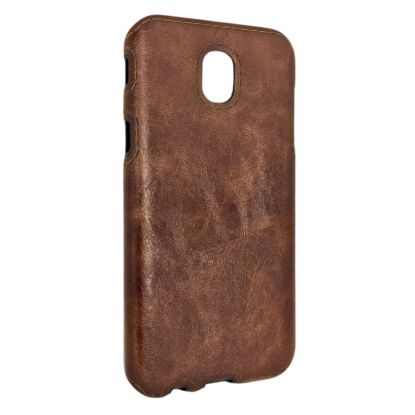 

Чехол-накладка DK-Case силикон кожа Sitched для Samsung J330 (2017) (brown)