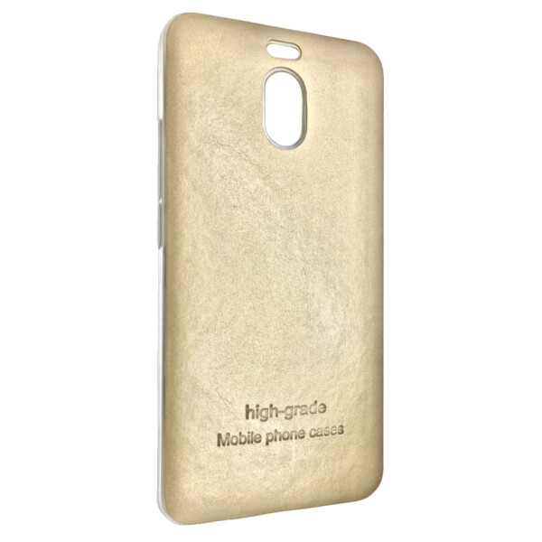 

Чехол-накладка DK-Case силикон кожаная наклейка для Meizu M6 Note (gold)