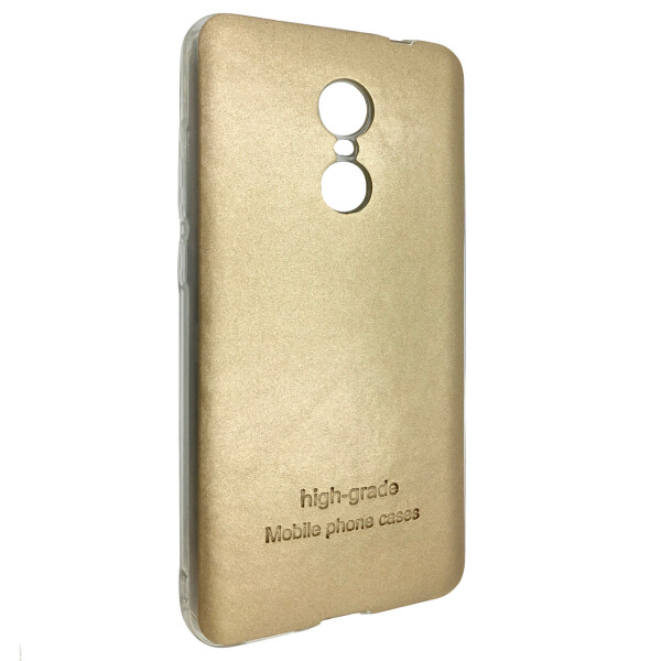 

Чехол-накладка DK-Case силикон кожаная наклейка для Xiaomi Note 4X (gold)