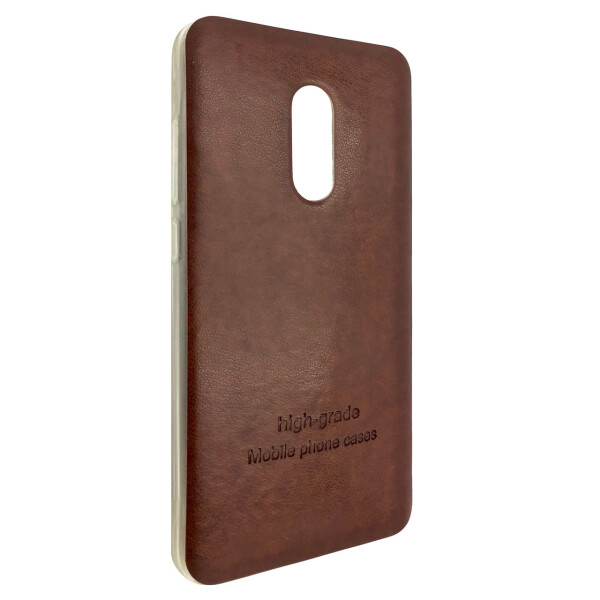 

Чехол-накладка DK-Case силикон кожаная наклейка для Xiaomi Redmi Note 4 (brown)