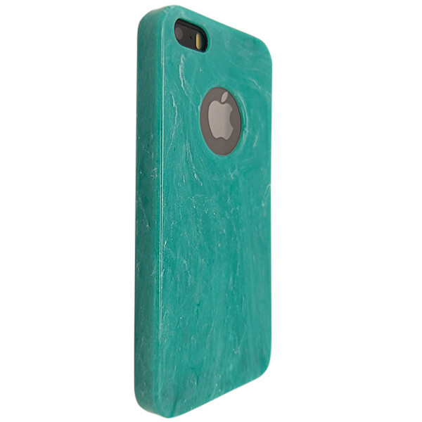 

Чехол-накладка DK-Case силикон Мрамор с отверстием под лого для Apple iPhone 5/5S (mint)