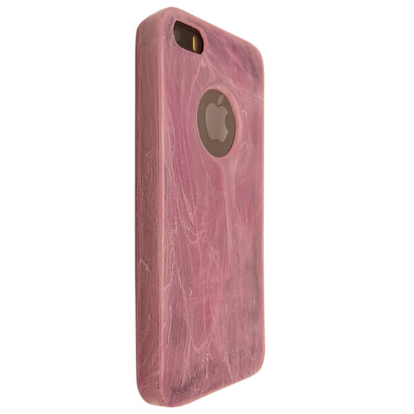 

Чехол-накладка DK-Case силикон Мрамор с отверстием под лого для Apple iPhone 5/5S (pink)