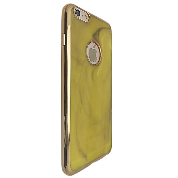 

Чехол-накладка DK-Case силикон Мрамор с хром бортом для Apple iPhone 5/5S (dark yellow)