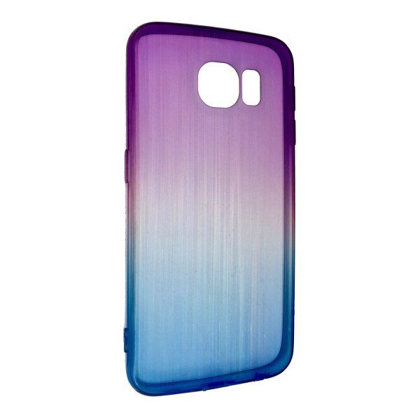 

Чехол-накладка DK-Case силикон радуга градиент для SAMSUNG S6 EDGE (dark blue/violet)