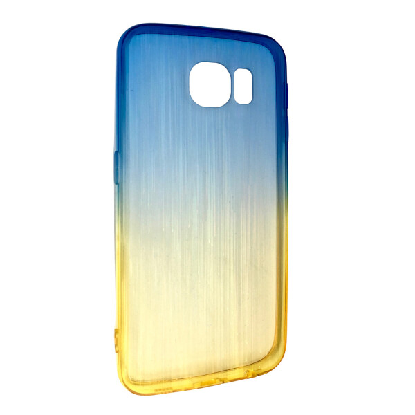 

Чехол-накладка DK-Case силикон радуга градиент для Samsung S6 Edge (light yellow/light blue)