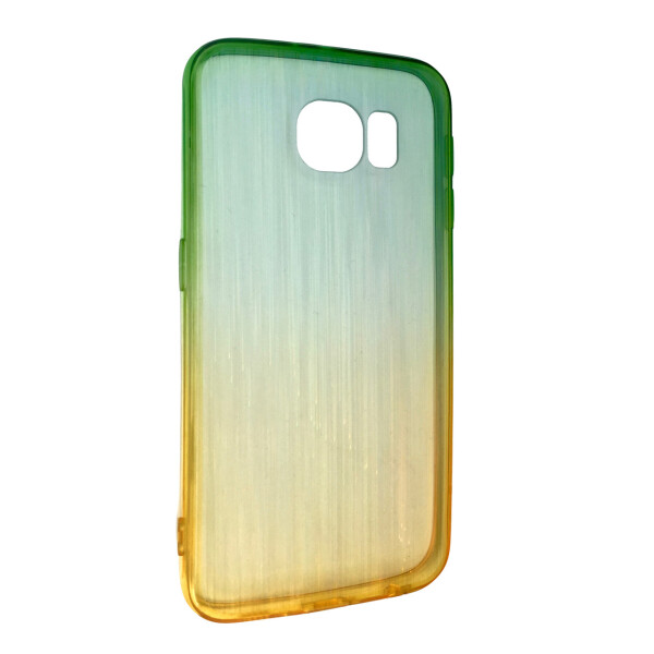 

Чехол-накладка DK-Case силикон радуга градиент для Samsung S6 edge (yellow/green)