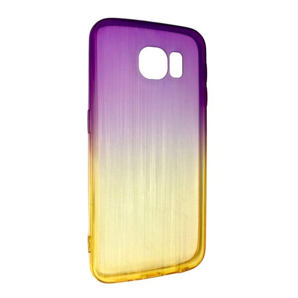 

Чехол-накладка DK-Case силикон радуга градиент для Samsung S6 Edge (yellow/violet)