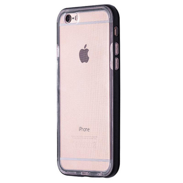 

Чехол-накладка DK-Case силикон с бампер металл Pareo для Apple iPhone 5/5S (black)