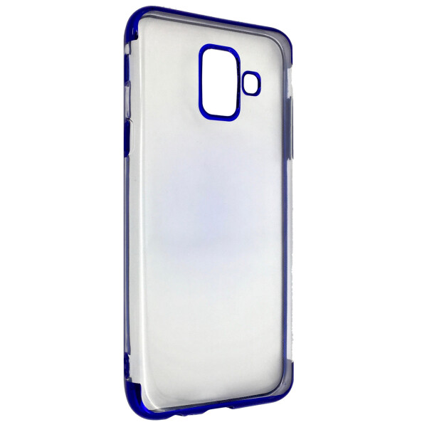 

Чехол-накладка DK-Case силикон с хром бортом Edge для Samsung A6 (2018) (blue)