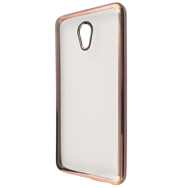 

Чехол-накладка DK-Case силикон с хром бортом для Meizu M5 (rose gold)
