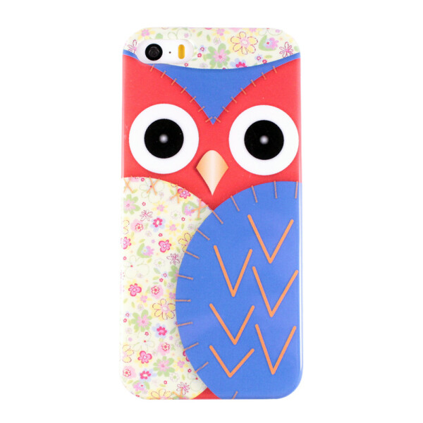 

Чехол-накладка DK-Case силикон Совушка глянец для Apple iPhone 5/5S (blue)