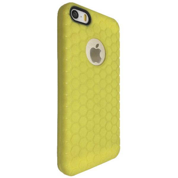 

Чехол-накладка DK-Case силикон соты с вырезом под лого для Apple iPhone 5/5S (yellow)