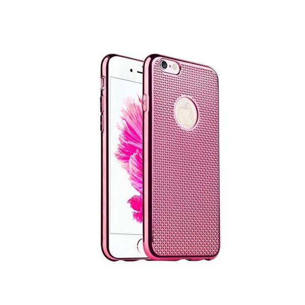 

Чехол-накладка DK-Case силикон хром корзинка для Apple iPhone 5 / 5S (pink)