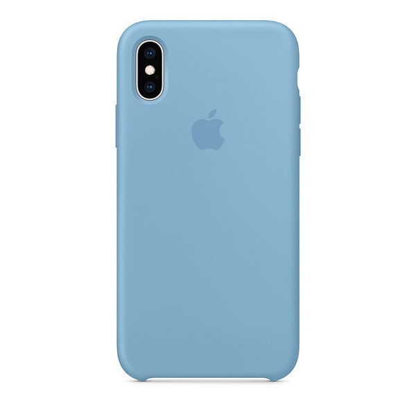 

Чехол-накладка Silicone Case original для Apple iPhone X / XS (Cornflower)