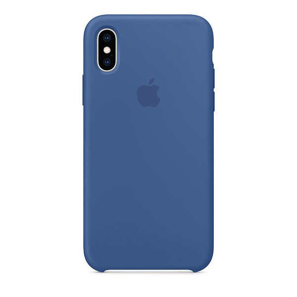 

Чехол-накладка Silicone Case original для Apple iPhone XS Max (Delft Blue)