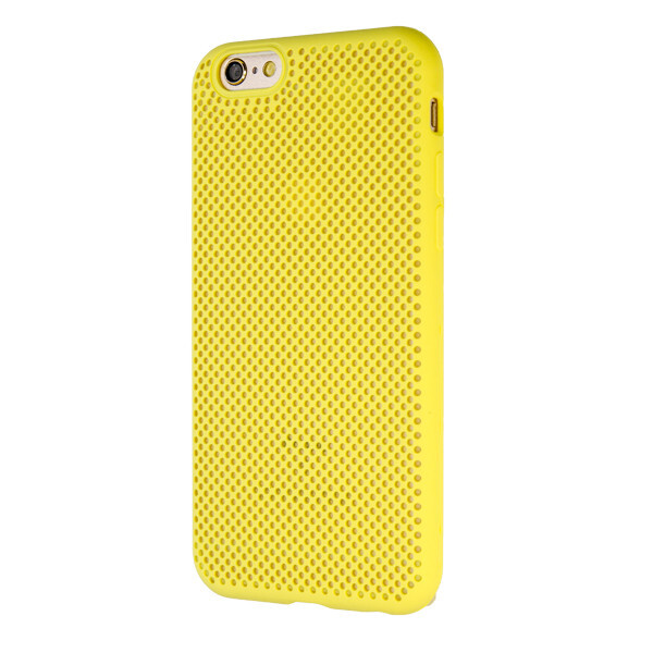 

Чехол-накладка Silicone Case Perforation для Apple iPhone 6 / 6S (yellow)