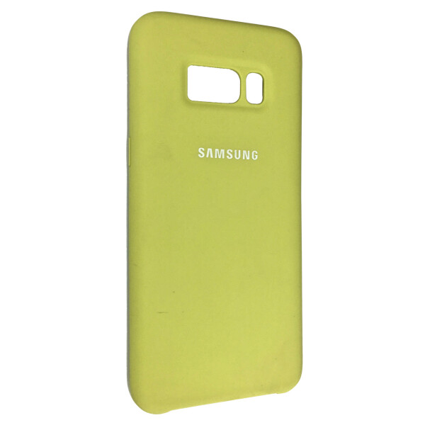 

Чехол-накладка Silicone Case для Samsung S8 (light green)