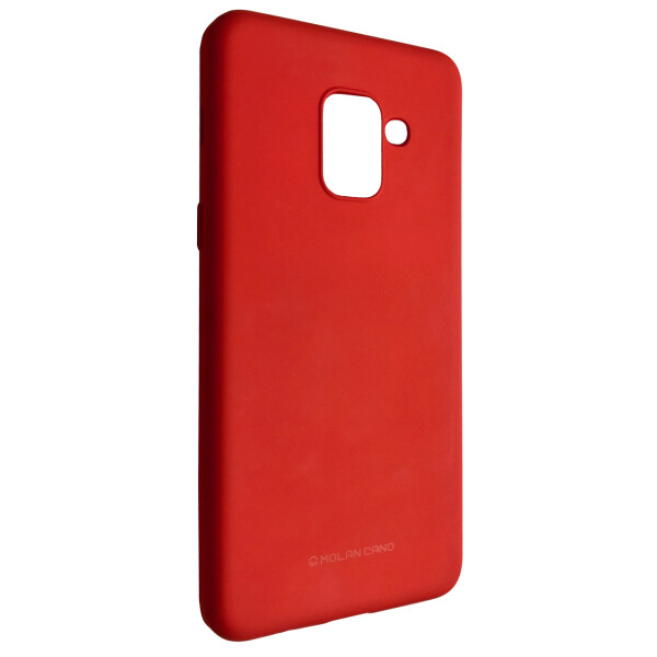 

Чехол-накладка Silicone Hana Molan Cano для Samsung A8 Plus (red)