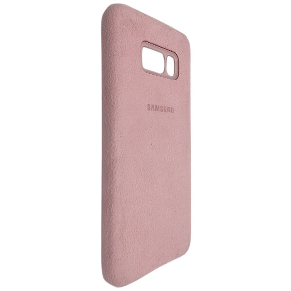 

Чехол-накладка кожа Alcantara cover для Samsung S8 (pink light)