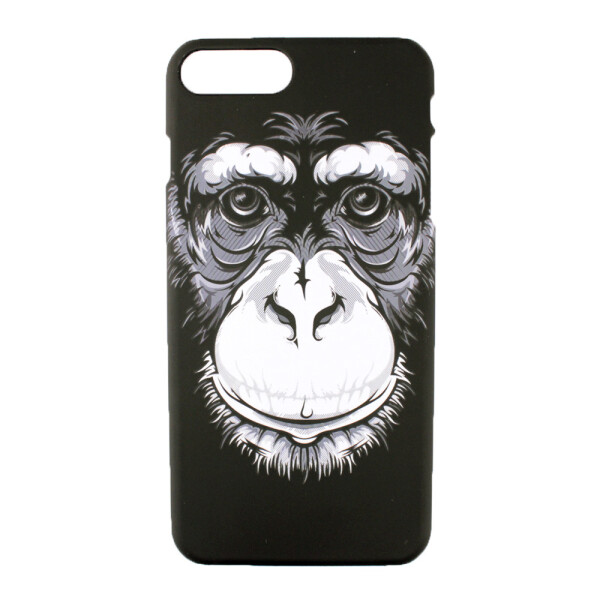 

Чехол-накладка пластик Luxo Black&White luminescent для Apple iPhone 7 / 8 Plus (шимпанзе)
