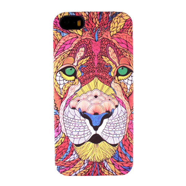 

Чехол-накладка пластик Luxo Indigo для Apple iPhone 5 / 5S (огненный лев)