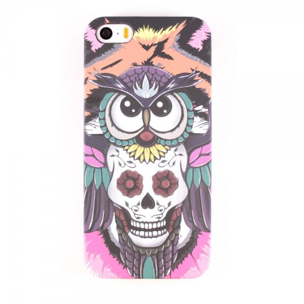 

Чехол-накладка пластик Luxo New Print для Apple iPhone 5 / 5S (сова вуду)