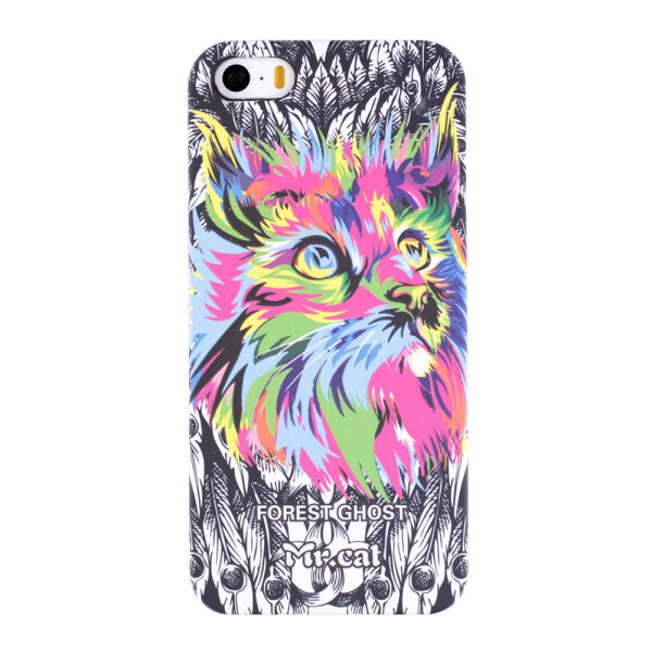 

Чехол-накладка пластик Luxo New Print для Apple iPhone 5/5S (верный кот)
