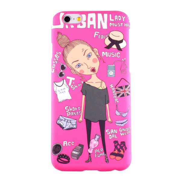

Чехол-накладка пластик Luxo New Print для Apple iPhone 6 / 6S (urban lady)