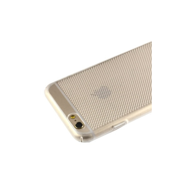 

Чехол-накладка пластик matt перфорация для Apple iPhone 6 / 6S (clear)