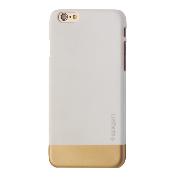

Чехол-накладка пластик SGP Spigen Модульный для Apple iPhone 6 / 6S (white/gold)